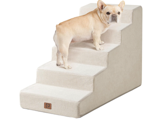 lot 457 image: EHEYCIGA Dog Stairs for High Beds. 33x16x22