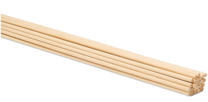 lot 465 image: LOT OF 10 Dowel Rods Wood Sticks. 48