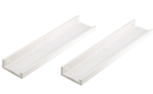 lot 472 image: LOT OF 2 COLLECTIVE HOME Floating Shelves. 34x5