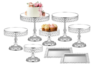 lot 496 image: LEIFEOSH Silver Cake Stand Set