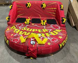 lot 10 image: Towable Tubes for Boating Person,Pull Tube, Super Sofa Tubes for Boats,Inflatable Boat Tube SMALL LEAK