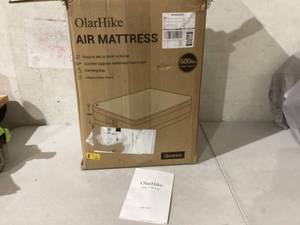 lot 466 image: OlarHike Queen Air Mattress with Foam Layer with Built in Pump. 80x60x18