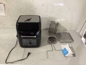 lot 495 image: Hot Air Fryer with LED Touch Screen. MINOR DAMAGE STILL WORKS.