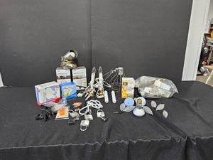 Light Bulbs (Various Types), Padlocks, Lamps, Electric Candle Stick Lights, and More