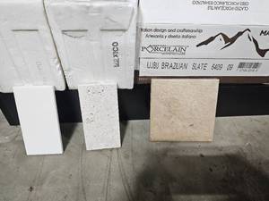 Porcelain Tiles - Marazzi and Unbranded - Qtys and Exact Sizes Unknown
