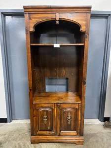 Dark Wood TV Cabinet - worn