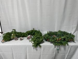 Christmas Decorations  Artificial Garland with Lights