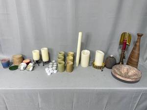 Home Decor Items, Various Candles and Reusable Plug in Scents