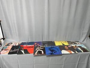 Lot of Vinyl Records Including Ray Charles  Elvis  Carly Simon  The Righteous Brothers  And More
