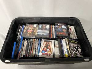 Huge Lot of DVDs Inc Braveheart, Casablanca, Swordfish, Kingpin, Etc Tote Not Included