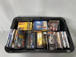 Huge Lot of DVDs Inc Deadwood Series, Basic Instinct, Training Day, Troy, ETC Tote Not Included