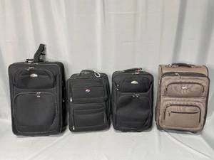 3 Dockers Overhead Suitcases & 1 American Tourister