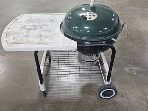 Charcoal Grill on Wheels with Side Table
