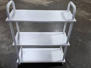White 3 Shelf Organizer w Handles