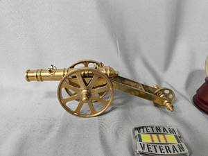 San Francisco Music Box Company EagleAmerican Flag Globe, Metal Mini Cannon, Vietnam Vet Hard Plastic Sticker