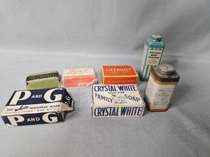 Lot of VTG Bar Soap & Baby Powder