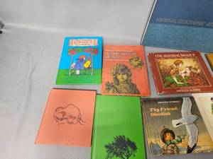 Lot of VTG Childrens Books & Atlas of the World