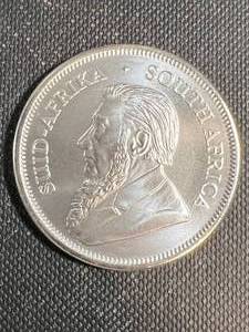 1 TROY OZ .999 FINE SILVER 2022 AFRICAN KRUGERRAND