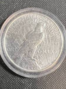 1923 US PEACE SILVER DOLLAR IN AIRTITE