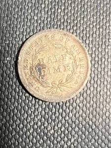 1838 US SEATED LIBERTY HALF DIME