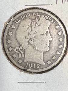 1912-D US BARBER HALF DOLLAR