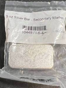 5 TROY OZ .999 FINE SILVER 9 FINE MINT BAR