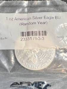 2020 AMERICAN SILVER EAGLE 1 TROY OZ .999 FINE SILVER