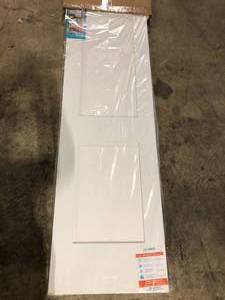 lot 3 image: eightdoors 24 in. x 80 in. x 1-34 in. 2-Panel Shaker Solid Core White Primed Pine Wood Interior Door Slab Customer Returns See Pictures
