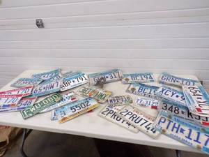 lot 29 image: License plates