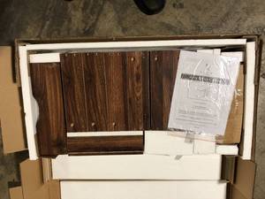 lot 25 image: HOMESTOCK Brown Oak 5 Drawer with Shelf 30.7 in W x 15.7 in D x 26.3 in H Wooden File Cabinets Vertical File Cabinet Customer Returns See Pictures