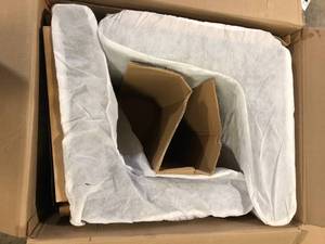 lot 13 image: Noble House Elmcrest 41.5 in. High Back Deep Gray and Weathered Natural Wood Counter Stool (Set of 2) Extra Tall  Customer Returns See Pictures