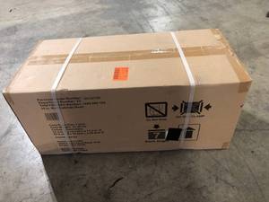 lot 9 image: Husky Ready-to-Assemble 24-Gauge Steel Wall Mounted Garage Cabinet in Red (28 in. W x 29.7 in. H x 12 in. D)   Customer Returns See Pictures