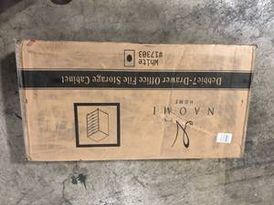 lot 10 image: MAYKOOSH White, 7-Drawer Office Storage File Cabinet on Wheels, Mobile Under Desk Filing Drawer, Craft Storage for Home, Office Customer Returns See Pictures