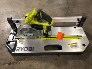 lot 16 image: RYOBI ONE 18V 5.5in. Cordless Flooring Saw with Blade (Tool Only) Customer Returns See Pictures