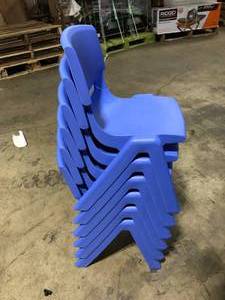 lot 19 image: Emmy Blue  Set of 6 Chairs No Table Included Customer Returns See Pictures