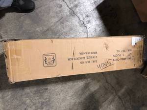 lot 20 image: TRIBESIGNS WAY TO ORIGIN Cezalinda 39.37 in. H White Gold 22 Shoes Wooden Organizer wDoors 6-Tier Rack Adjustable Shelves Shoe Storage Cabinet Customer Returns See Pictures