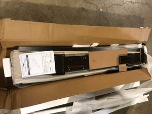 lot 28 image: Furniture of America Eponine 60 in. Cappuccino Wood Floating TV Stand with 1-Drawer Fits TVs Up to 66 in. with Wall Mount Feature     Customer Returns See Pictures