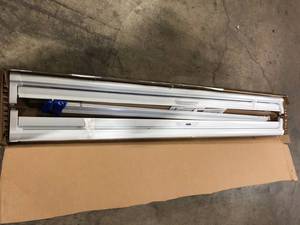 lot 33 image: EMCO 100-Series Plus 32 in. x 80 in. White Universal Self-Storing Storm Door with Black Hardware  Customer Returns See Pictures