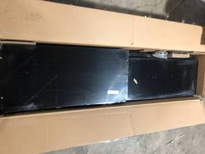 lot 47 image: Husky Ready-to-Assemble 24-Gauge Steel Freestanding Garage Cabinet in Black (36.6 in. W x 72 in. H x 18.3 in. D) Damaged  Customer Returns See Pictures