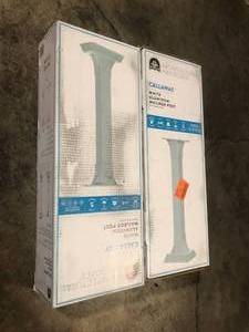 lot 49 image: Lot of 2 Architectural Mailboxes Callaway White Aluminum Mailbox Post  Customer Returns See Pictures