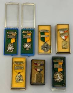 lot 17 image: 1960s-70s  St. Croix Valley Rod & Gun Club Shooting Metals In Original Cases & More