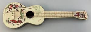 lot 23 image: 1940s-50s Bakelite Carnival Ukulele Hawaiian Theme
