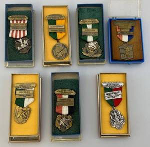 lot 34 image: 1960s-70s  St. Croix Valley Rod & Gun Club Shooting Metals In Original Cases & More