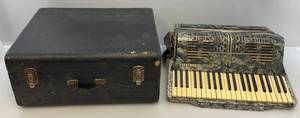 lot 37 image: Vintage Castello Modernistic Accordian In Original Case (AS SEEN)