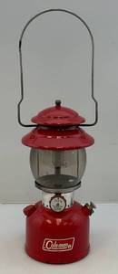 lot 58 image: VERY RARE November 1971 Model #200A Colman Lantern With Pyrex Bubble Lense (VERY NICE ITEM)