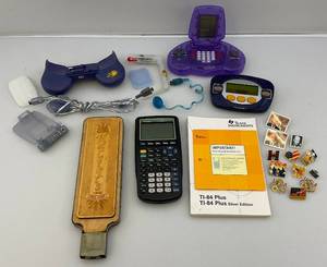 lot 154 image: Misc. Vintage Items Including Texas Instrments TI-83 Plus Calculator & More