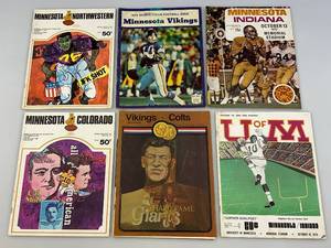 lot 187 image: 1960s-70s Minnesota Football Programs