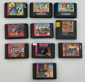 lot 190 image: Vintage Sega Genesis Games Including STREET FIGHTER II And More