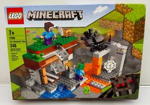 lot 204 image: LEGO 21166 Minecraft The Abandoned Mine (NIB) Box Beat Up