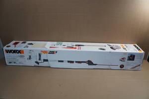 lot 3 image: Worx 20V Cordless Pole Hedge Trimmer 20 Blade
